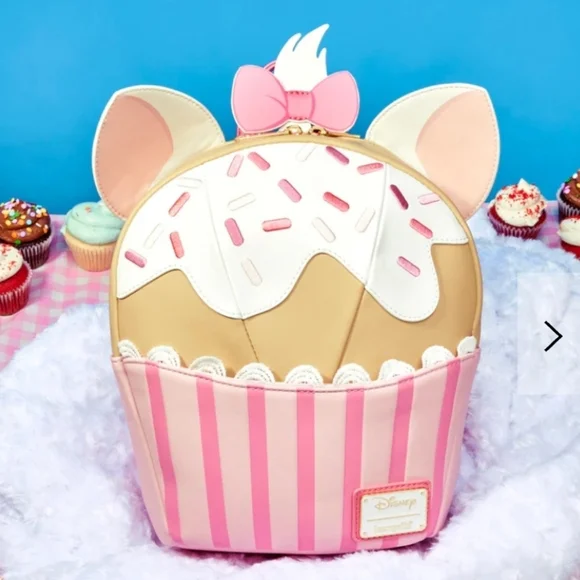 🎉❗️SALE❗️🎉LOUNGEFLY Marie Sprinkle Cupcake Cosplay Mini Backpack - Picture 1 of 7